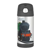 Termosy - Thermos Termos dziecięcy ze słomką 355 ml pociąg 120018 - miniaturka - grafika 1
