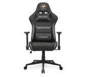 Fotele gamingowe - Cougar Armor One V2 Gold F Gamingowy 120kg Tkanina Czarno-złoty - miniaturka - grafika 1