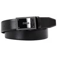 Paski - BOSS Męski pasek Icon-G-Dm_Sz35, czarny 1, 115, czarny (Black1) - miniaturka - grafika 1