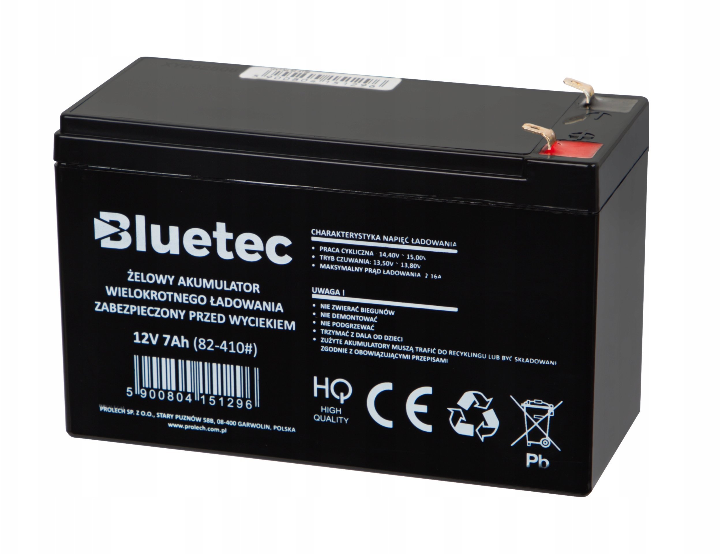 Xtreme 82-410# Akumulator żelowy 12v 7ah bluetec 151x96x65_6,5