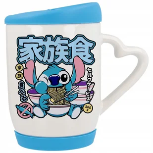 Kubek Ucho z Sercem z Pokrywka Niebieska Stich Japonia Zupka Chińska Wzory - Kubki Kubek Ucho z Sercem z Pokrywka Niebieska Stich Japonia Zupka Chińska Wzory - Kubki - miniaturka - grafika 1