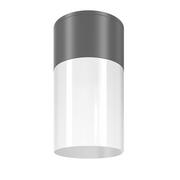 Lampy ogrodowe - Szara tuba natynkowa, zewnętrzny spot E27 O418CL-01GR z serii WILLIS - miniaturka - grafika 1