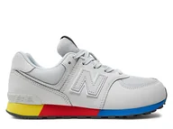 Buty dla dziewczynek - Buty dziecięce NB GC574MSC 574 Szare - miniaturka - grafika 1