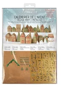 Kalendarze - GRAINE CREATIVE, Kalendarz adwentowy do złożenia Wioska - miniaturka - grafika 1