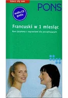 Książki do nauki języka francuskiego - Pons francuski w 1 miesiąc z CD - miniaturka - grafika 1