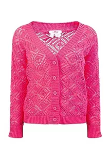 myMo Damski kardigan z dzianiny 12426980, różowy, S, Rosa, S - Swetry damskie - miniaturka - grafika 1