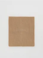 Apaszki i szaliki damskie - Reserved - Dzianinowy komin z wiskozą - beżowy - miniaturka - grafika 1