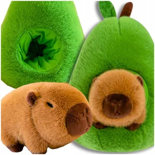 KAPIBARA W AWOKADO PLUSZAK ZABAWKA MASKOTKA PLUSZOWA PRZYTULANKA MIĘKKA 2W1 - Maskotki i pluszaki - miniaturka - grafika 1