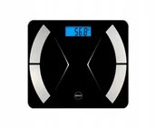 Wagi łazienkowe - Inteligentna waga łazienkowa z bluetooth, Eldom TWO500 czarna - miniaturka - grafika 1
