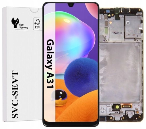 UTS-Group Wyświetlacz Do Samsung Galaxy A31 A315 A315F Ramka Oryginał LCD Ekran