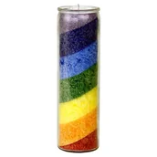 Świece - Świeca Rainbow Stearin Candle bezzapachowa w szkle - miniaturka - grafika 1