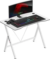 Biurka gamingowe - Biurko Huzaro Hero 1.4 White Białe 100 cmx50 cm - miniaturka - grafika 1