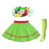 Stroje karnawałowe - ZESTAW WIOSNA ZIELONY S/M 3el - miniaturka - grafika 1