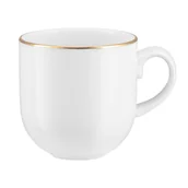 Kubki - Kubek do kawy herbaty 350 ml porcelanowy PLUS GOLD - miniaturka - grafika 1