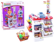 Zabawy w naśladowanie dorosłych - Kasa Supermarket Koszyk Sklep Ze Skanerem Za2681 - miniaturka - grafika 1