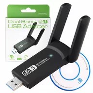 Karty sieciowe - Wi-Fi Adapter Usb 3.0 1200Mbps Dual Wd-4605Ac - miniaturka - grafika 1