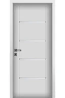 Drzwi wewnętrzne - Pol-Skone Dzwi Wewnętrzne Z Szybą Passo V1S4 Białe - miniaturka - grafika 1