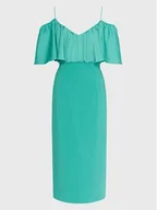 Sukienki - PINKO Sukienka koktajlowa La Carlota 100034 A0GI Turkusowy Regular Fit - miniaturka - grafika 1