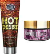 Balsamy i kremy do opalania - Tan Desire Tan Desire Hot Desire + Słoiczek Beauty Face - miniaturka - grafika 1