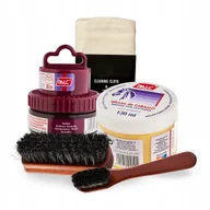 Środki do obuwia i ubrań - Bordowa Pasta z Tłuszczem i Akcesoriami dla Czystości Butów Palc Zestaw 5w1 - miniaturka - grafika 1