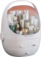 Kosmetyczki, organizery i kuferki - DUŻA ORGANIZER SZAFKA KUFEREK NA KOSMETYKI SZUFLADY BECZUŁKA BIAŁA F15 - miniaturka - grafika 1