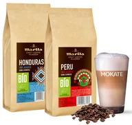 Kawa - Zestaw kaw ziarnistych BIO MARILA CRAFT Peru 0,5kg Honduras 0,5kg +szklanka - miniaturka - grafika 1