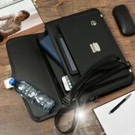 Teczki i aktówki - Męska aktówka teczka elegancka solidna czarna laptop marki Beltimore - miniaturka - grafika 1