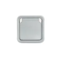 Gniazdka elektryczne - Legrand leg69831 2P T-gniazdko z pokrywą ochronną, 16 A, szary, podtynkowa - miniaturka - grafika 1