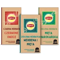 Herbata - Zestaw Lipton w kapsułkach Herbata czarna Owoce Leśne, Zielona Mięta, Ziołowa Mięta + Werbena - miniaturka - grafika 1