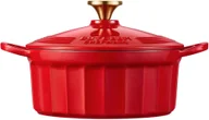 Garnki - Garnek żeliwny Buydeem CP521 2,9 l Czerwony - miniaturka - grafika 1