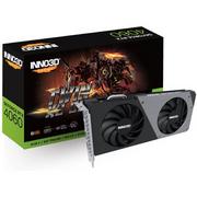 Karty graficzne - INNO3D GeForce RTX 4060 Twin X2 OC 8GB DLSS 3 N40602-08D6X-173051N - miniaturka - grafika 1