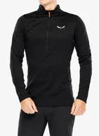 Bluzy sportowe męskie - Polar Salewa Puez PL HZ Fleece - black out - miniaturka - grafika 1