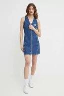 Sukienki - Calvin Klein Jeans sukienka jeansowa kolor niebieski mini prosta J20J223431 - miniaturka - grafika 1
