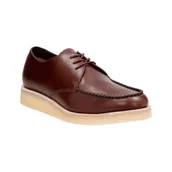 Półbuty męskie - Burcott Field [bordeaux leather] - rozmiar 42.5 - miniaturka - grafika 1