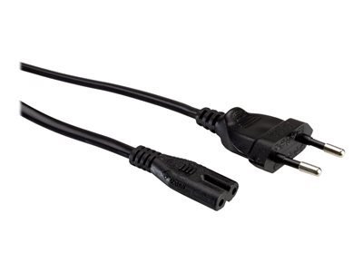Value Kabel zasilający powercable Euro 2polig BU 180cm - 19.99.2096