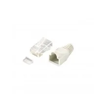Adaptery i przejściówki - Equip 121175 wtyczka RJ-45 Przezroczysty, Biały - miniaturka - grafika 1