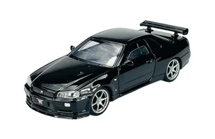 TAYUMO NISSAN SKYLINE GT-R34 V-SPEC II CZARNY 1:32 32115010 - Samochody i pojazdy dla dzieci - miniaturka - grafika 1