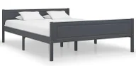 Łóżka - Szare Sosnowe Dwuosobowe Łóżko 160X200 W3-G22 - miniaturka - grafika 1