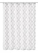 Zasłony prysznicowe - Kleine Wolke Classy Tekstylna Zasłona prysznicowa biała 240x180 cm - miniaturka - grafika 1