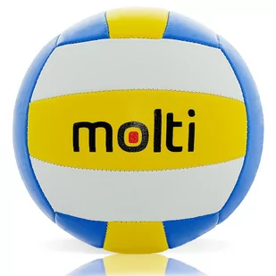 Piłka do siatkówki MOLTI PS001 żółto-niebieska r.5 - Siatkówka - miniaturka - grafika 1