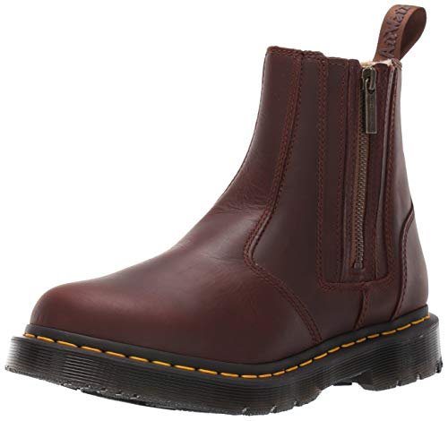 Dr. Martens alyson kozaki zimowe, Dark Brown Snowplow Wp Mustang Waxy Suede Wp, 38 EU