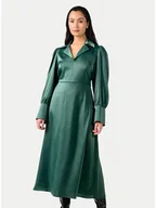 Sukienki - YAS Sukienka koszulowa Pella 26034665 Zielony Regular Fit - miniaturka - grafika 1