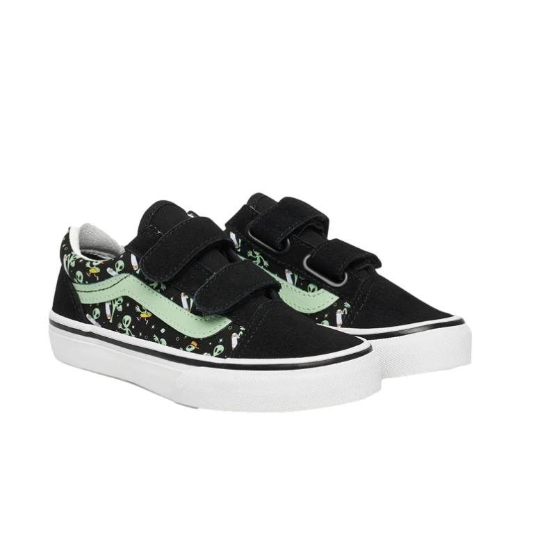 Buty dziecięce(4-8lat) Vans Old Skool V GLOW BLKGR VN000CYAYJ71M 27,5