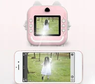 Aparaty natychmiastowe - DRUKUŚ 2.0 DRUKARKA APARAT NATYCHMIASTOWY DO ZDJĘĆ NIEBIESKI 3w1 + 8 ROLEK - miniaturka - grafika 1