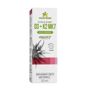 Olejki do ciała i włosów - Bio HEMPKING HEMPKING Witamina D3 K2 MK7 30 ml w oleju HK7861 - miniaturka - grafika 1