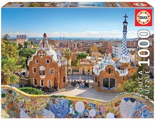 Educa Borras 17966 1000 Barcelona: Widok od Park Güell Puzzle, wielokolorowy - Puzzle - miniaturka - grafika 2
