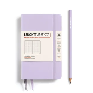Notatnik Leuchtturm1917 Pocket A6, twarda oprawa, kropki, Lilac - Notesy i bloczki - miniaturka - grafika 1