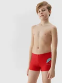 Kąpielówki dla chłopców - Chłopięce kąpielówki 4F 4FJWSS25USWTM036 - czerwone - 4F JUNIOR - miniaturka - grafika 1