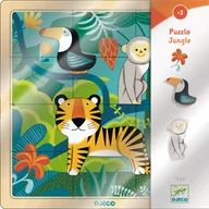 Puzzle - Puzzle Drewniane Dżungla Djeco - miniaturka - grafika 1