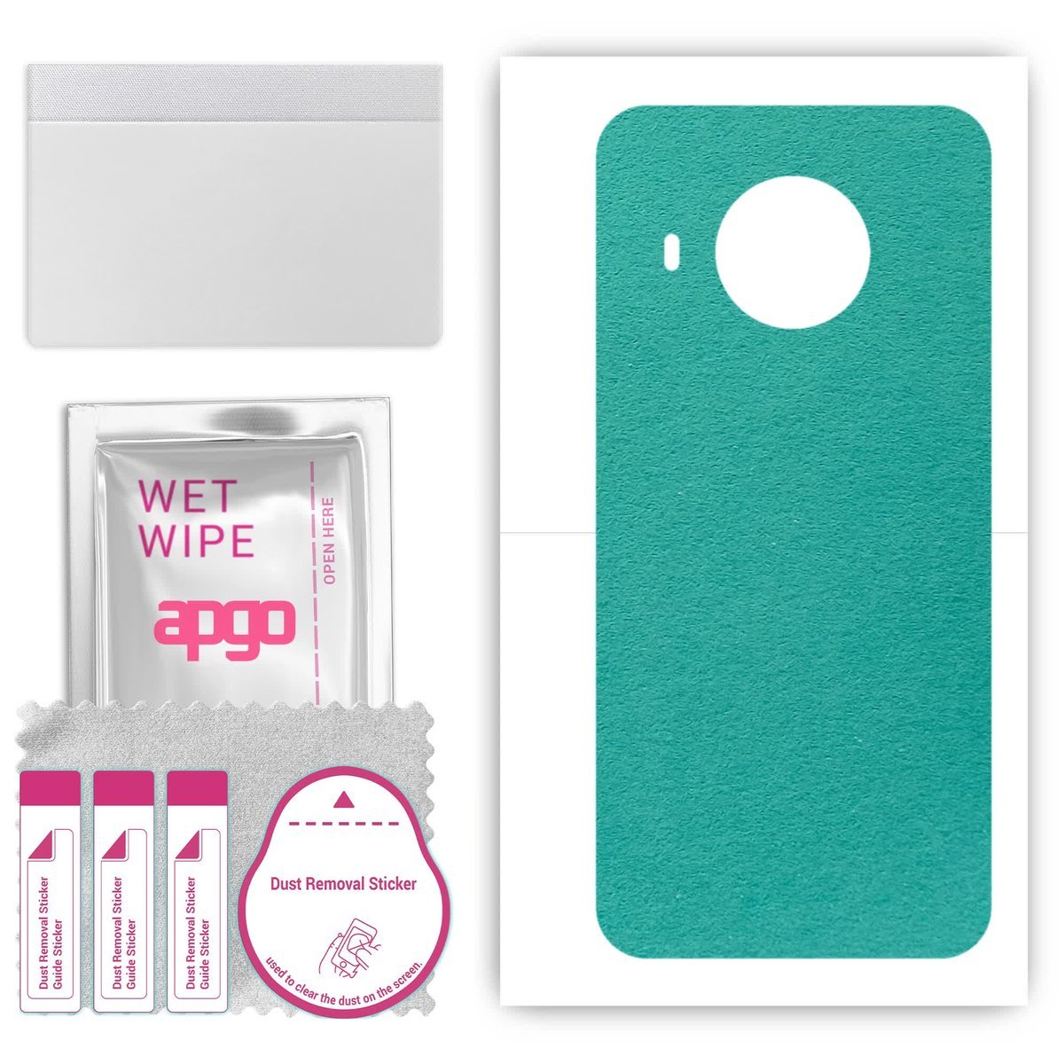 Folia naklejka skórka strukturalna na TYŁ Zamsz do Nokia X100 - Zamsz Miętowy - apgo SKINS